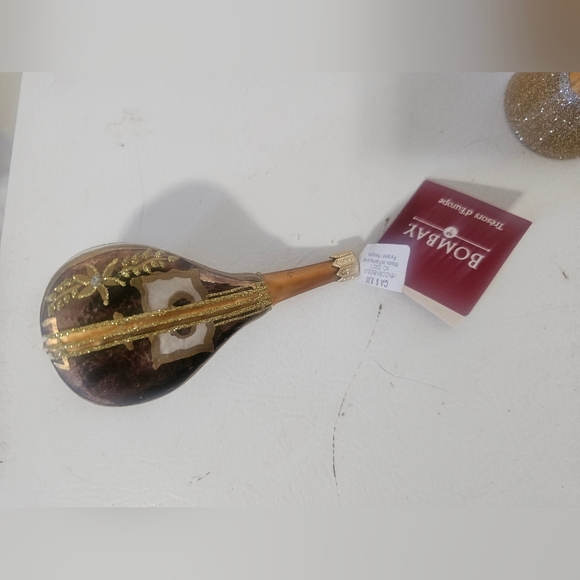 BOMBAY Christmas Glass Ornaments Set of 4 NWT - Picture 4 of 8